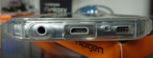 Spingen Crystal Shell custodia protettiva trasparente alto grado di protezione Samsung Galaxy S7 lato inferiore